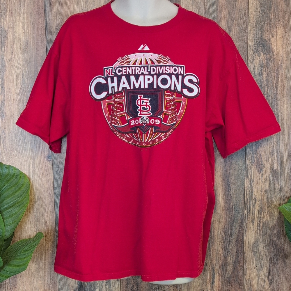 Majestic Red 2009 MLB Champions Short Sleeve Tee XL         P365